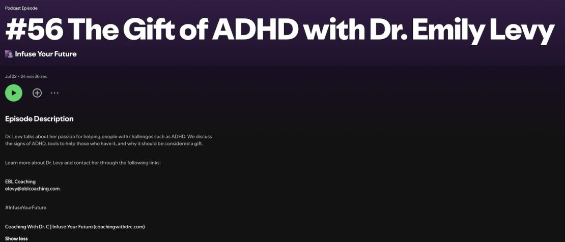 The Gift of ADHD with Dr. Emily Levy